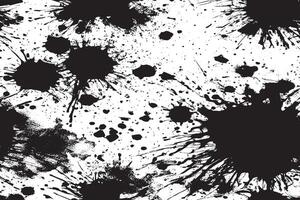 Rough and Weathered Black Texture on White Background vector