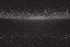 Black Monochrome Grunge Overlay with Distressed Gritty Texture on White Background vector