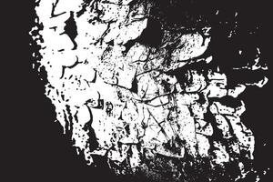 Black Grunge Texture Overlay with Distressed and Gritty Look vector