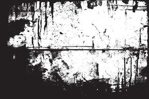 Black and White Distressed Gritty Texture Overlay on Background vector