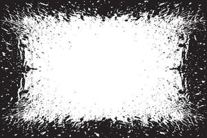 Rough and Weathered Black Texture on White Background vector