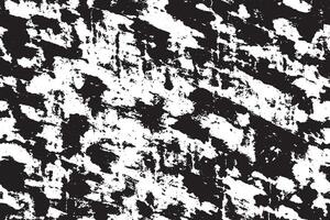 Weathered and Rough Black Grunge Texture on White Background vector