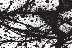Rough and Weathered Black Texture on White Background vector
