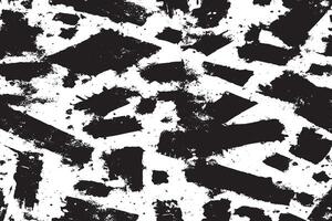 Distressed Black and White Grunge Overlay with Rough Texture Gritty Black Monochrome Texture Overlay on White Background vector
