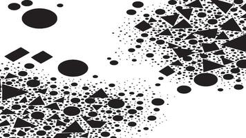 Stylish Black Monochrome. Sharp and Modern Texture on White Background for Design vector