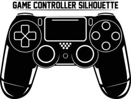 Game controller silhouette bundle, Keypad, gamepad, controller, input device. Console gaming, games, entertaiment, arcade. Retro Gaming controller, silhouette gamepad, game controller. vector