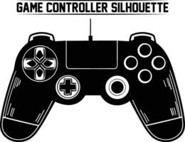 Game controller silhouette bundle, Keypad, gamepad, controller, input device. Console gaming, games, entertaiment, arcade. Retro Gaming controller, silhouette gamepad, game controller. vector