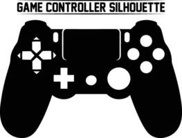Game controller silhouette bundle, Keypad, gamepad, controller, input device. Console gaming, games, entertaiment, arcade. Retro Gaming controller, silhouette gamepad, game controller. vector