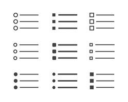 Hamburger menu icon, buttons for website, UI navigation, mobile app, presentation. design elements and user Interface icons. vector