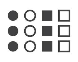 Hamburger menu icon, buttons for website, UI navigation, mobile app, presentation. design elements and user Interface icons. vector