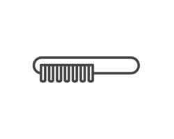graphic icons of beauty in the form of combs for massage or darsonval procedures. vector