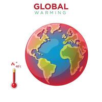 Global Warming Understanding the Causes and Consequences of Rising Temperatures vector