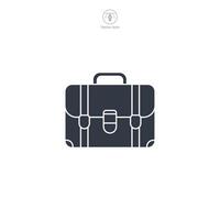 Briefcase Icon symbol illustration isolated on white background vector