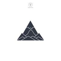 Mountains Icon symbol illustration isolated on white background vector