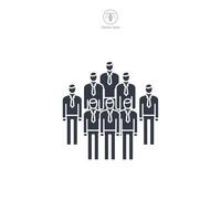 people team Icon symbol illustration isolated on white background vector
