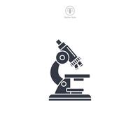 Microscope Icon symbol illustration isolated on white background vector