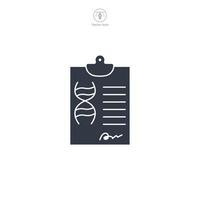 Medical File Icon symbol illustration isolated on white background vector