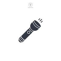 Flashlight Icon symbol illustration isolated on white background vector