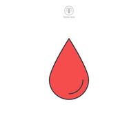 Blood Drop Icon symbol illustration isolated on white background vector