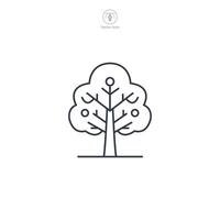 Nature Tree Icon symbol illustration isolated on white background vector