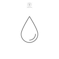 Blood Drop Icon symbol illustration isolated on white background vector
