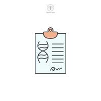 Medical File Icon symbol illustration isolated on white background vector