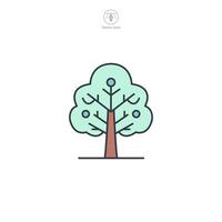 Nature Tree Icon symbol illustration isolated on white background vector