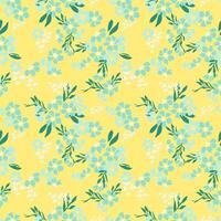 Seamless abstract flower blooming design. Pattern with floral seamless. Grunge textured abstract art with flower and plants in watercolor style. vector