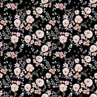 Seamless abstract flower blooming design. Pattern with floral seamless. Grunge textured abstract art with flower and plants in watercolor style. vector