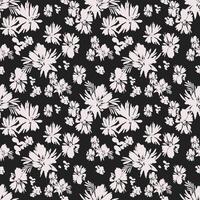 Seamless abstract flower blooming design. Pattern with floral seamless. Grunge textured abstract art with flower and plants in watercolor style. vector