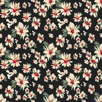 Seamless abstract flower blooming design. Pattern with floral seamless. Grunge textured abstract art with flower and plants in watercolor style. vector