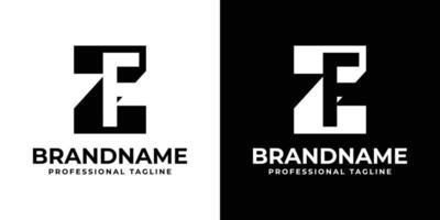 Letters ZF Monogram Logo, suitable for any business ZF or FZ initials vector