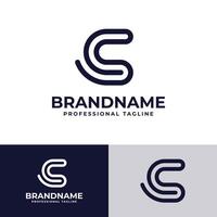 Letters CS Monogram Logo, suitable for any business CS or SC initials vector