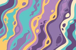 3D abstract psychedelic groovy background. vector