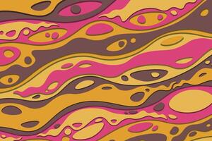 3D abstract psychedelic groovy background. vector