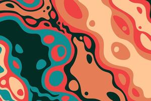 Psychedelic groovy background. vector