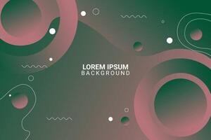 Gradient with wavy and rounded shape. vector