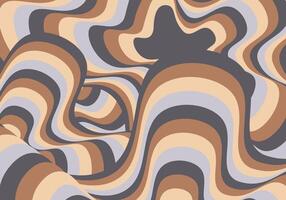 Psychedelic groovy background. vector