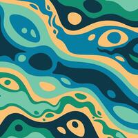 Psychedelic groovy background. vector