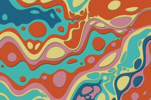3D abstract psychedelic groovy background. vector