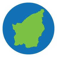 San Marino map. Map of San Marino in globe design with blue circle vector