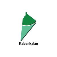 Kabankalan City world map design template, graphic style isolated on white background, suitable for your company vector