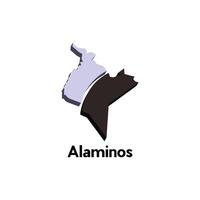 Alaminos City world map design template, graphic style isolated on white background, suitable for your company vector