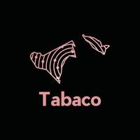 Map City of Tabaco. map of the Philippines Country. Borders of for your design with line and dot style technology design template vector
