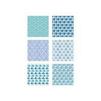 Set Collection of Cloud Pattern flat design, suitable for your design, banner, template, and etc vector