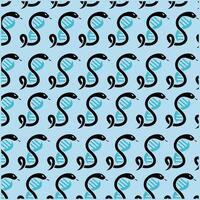 Animal Snake Dna Pattern Design style flat design, for your background, design, and etc vector