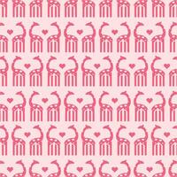 Pattern Design Animal Giraffe with Love style flat design, for your background, design, and etc vector
