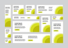 Web Banner Template Design vector