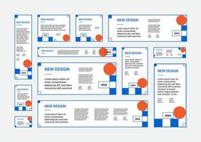 Web Banner Template Design vector