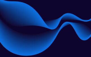 Abstract Blue Curved Layers Background vector